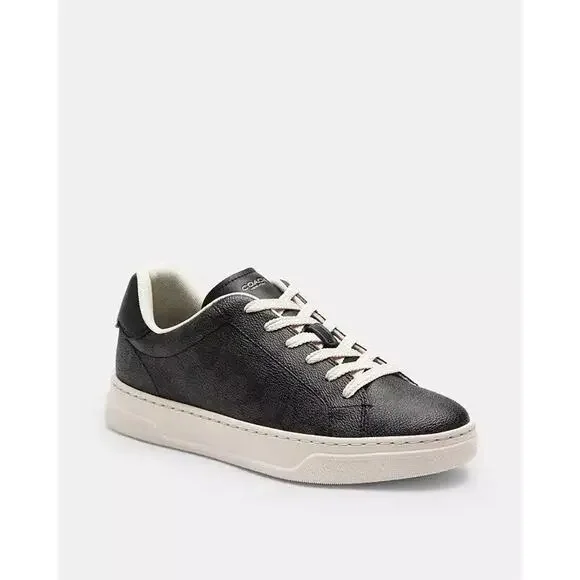 NEW COACH Women's High Line Sneaker Charcoal/Black CW970 us8 - Picture 6 of 12